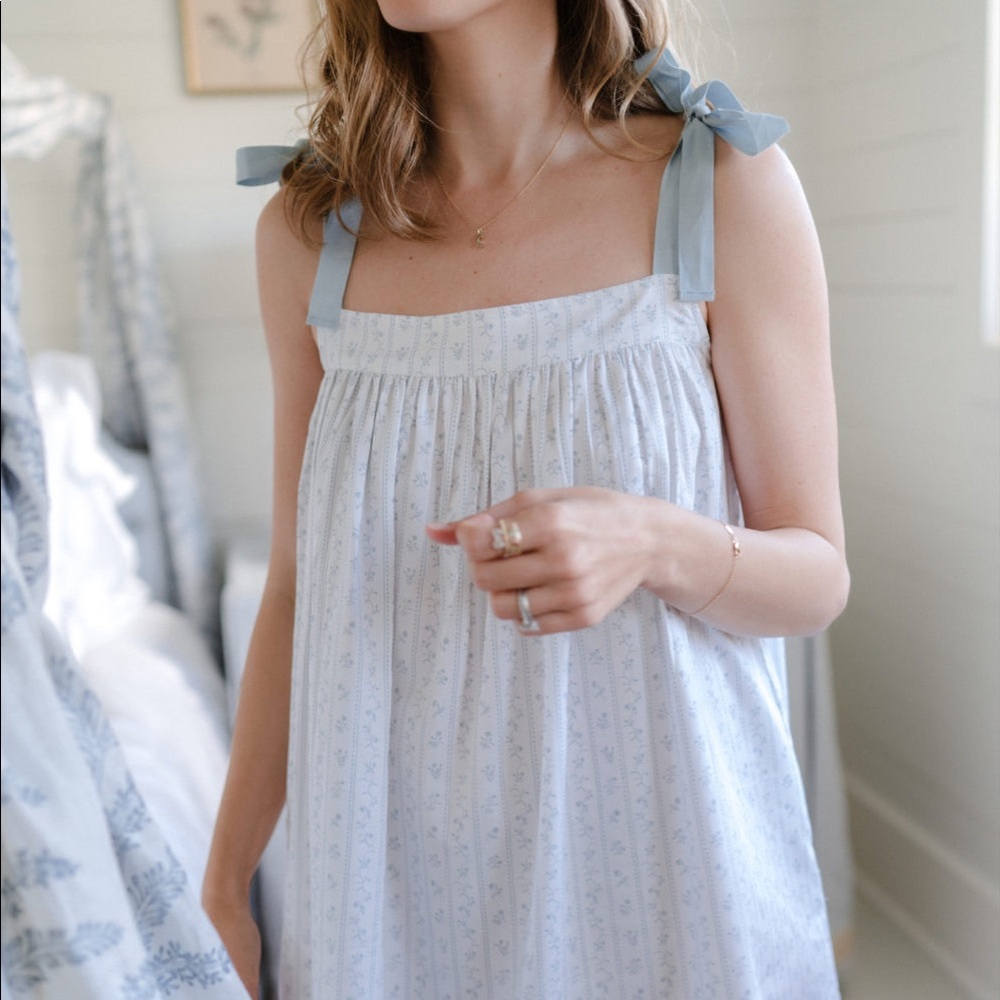JB x LAKE Blue Trellis Day Dress/Nightgown